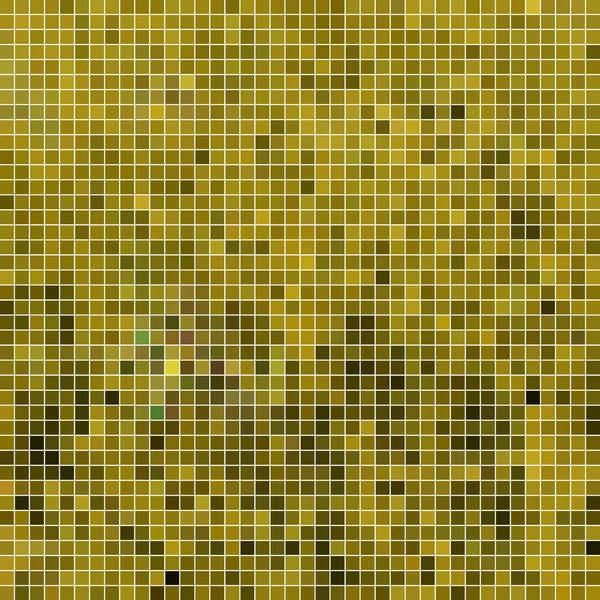 Abstract Square Pixel Mosaic Background Yellow — ストック写真