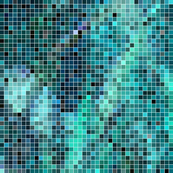 Fondo Mosaico Píxeles Cuadrados Abstractos Azul —  Fotos de Stock