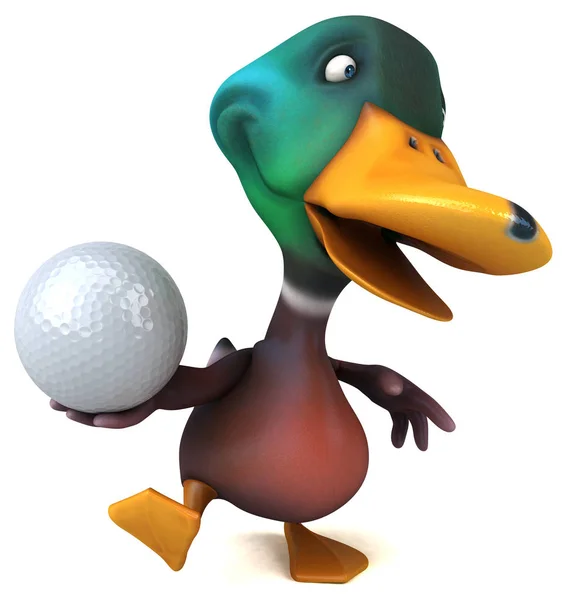 Fun Duck Illustration — Stock Photo, Image