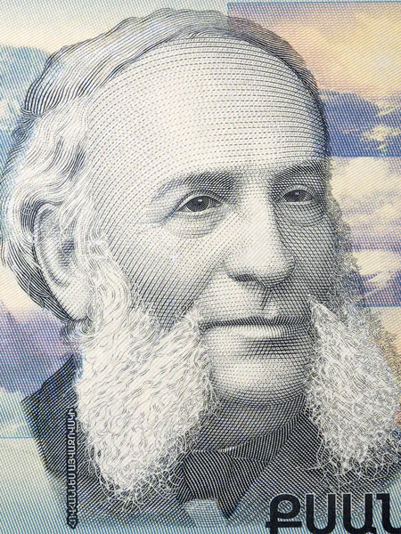 Ivan Konstantinovich Aivazovskiy亚美尼亚货币肖像 — 图库照片