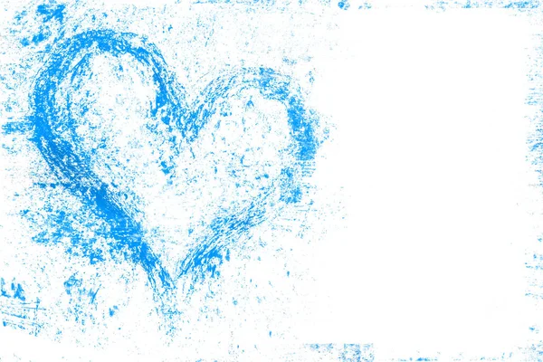 Grunge Design Γαλάζια Καρδιά Σύμβολο Αυτό Μπορεί Χρησιμοποιηθεί Θέμα Μια — Φωτογραφία Αρχείου
