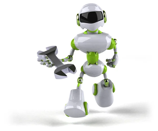 Πράσινο Ρομπότ Απεικόνιση — Φωτογραφία Αρχείου