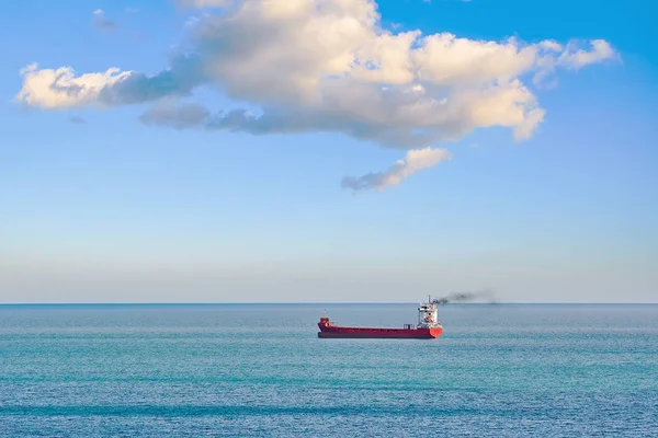 Red Container Ship Black Sea — Stock Photo, Image