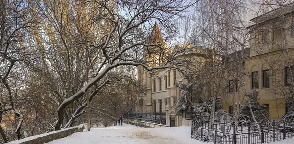 Odessa Ukraina 2019 Pałac Shahs Odessie Okresie Zimowym Słynna Atrakcja — Zdjęcie stockowe