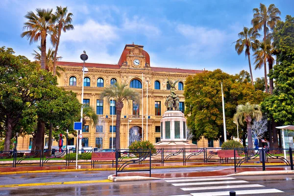 Architectue Waterfront Palm Dans Ville Cannes Riviera Français Département Des — Photo