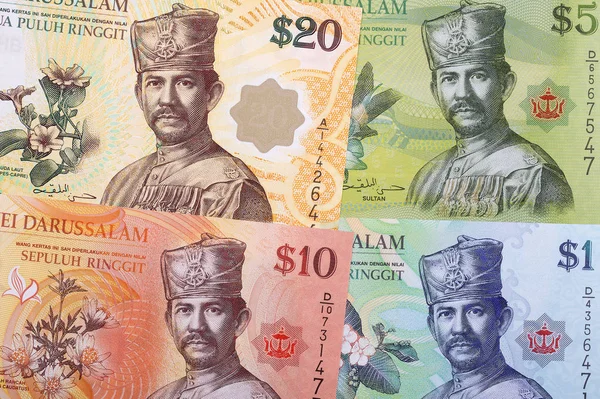 Деньги Брунея Бизнес Фон — стоковое фото