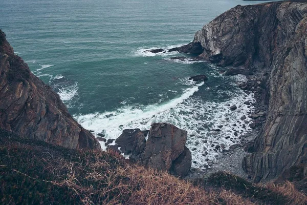 海岸の崖だ ビルバオ スペイン — ストック写真