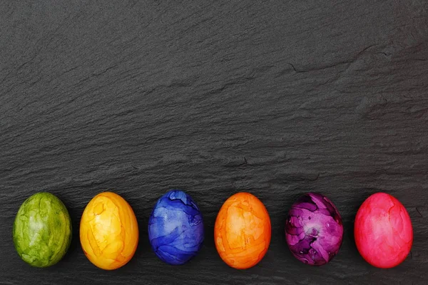 Œufs Colorés Pour Pâques — Photo