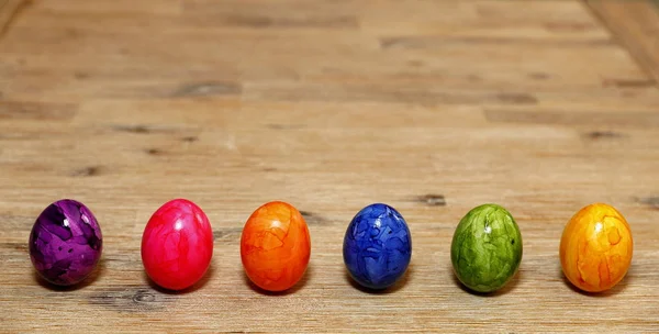 Красочные Яйца Пасху — стоковое фото