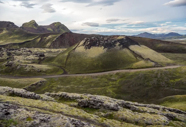 Vulkanische Berge Von Landmannalaugar Fjallabak Nature Reserve Island — Stockfoto