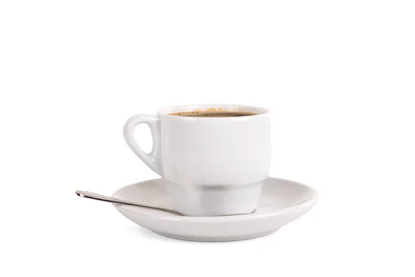 Κούπα Καφέ Απομονωμένη Λευκό Φόντο — Φωτογραφία Αρχείου