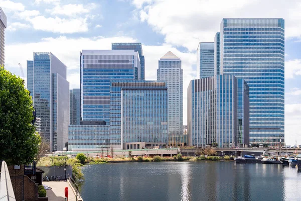 Skylines Building Canary Wharf London — Stock Photo, Image