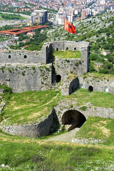 Torre Castillo Medieval Rozafa Cerca Shkoder Albania — Foto de Stock