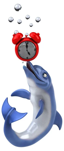 Fun Dolphin Illustration — Stock Photo, Image