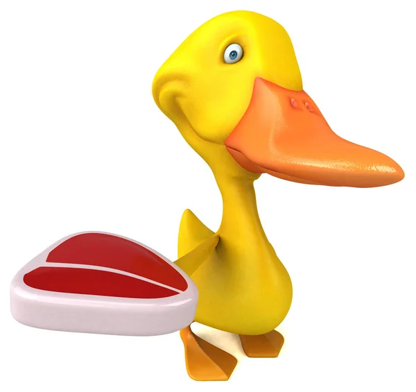 Fun Duck Illustratie — Stockfoto
