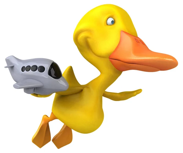 Fun Duck Illustratie — Stockfoto