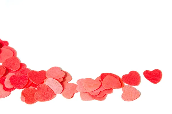 Corazón Rojo Sobre Fondo Blanco Día San Valentín —  Fotos de Stock