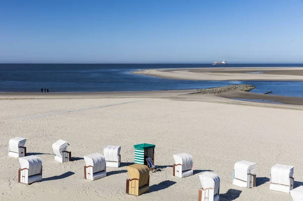 Ontspanning Het Strand Een Strandstoel — Stockfoto