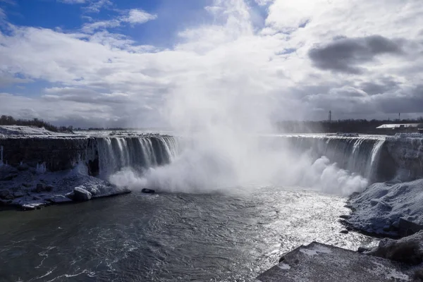 Kuzey Amerika Kanada Niagara Şelalelerinde Nalı Şelaleleri — Stok fotoğraf