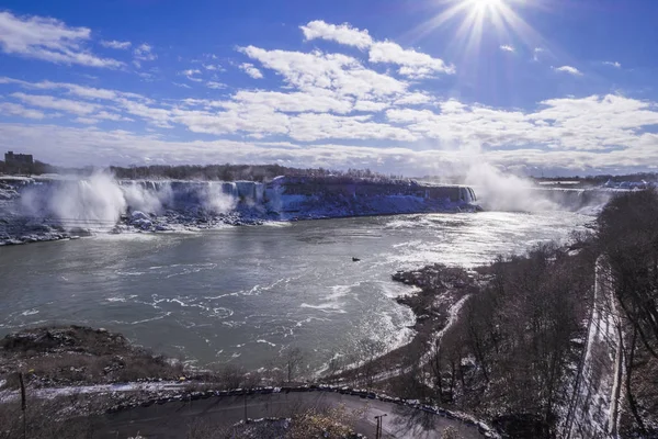 Kuzey Amerika Kanada Amerika Birleşik Devletleri Nalı Şelaleleri Niagara Şelaleleri — Stok fotoğraf