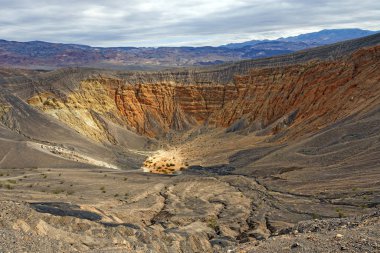 Ubehebe Crater in Death Valley National Park in California clipart