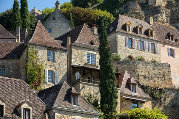 Medeltida Byn Beynac Cazenac Dordogne Frankrike — Stockfoto