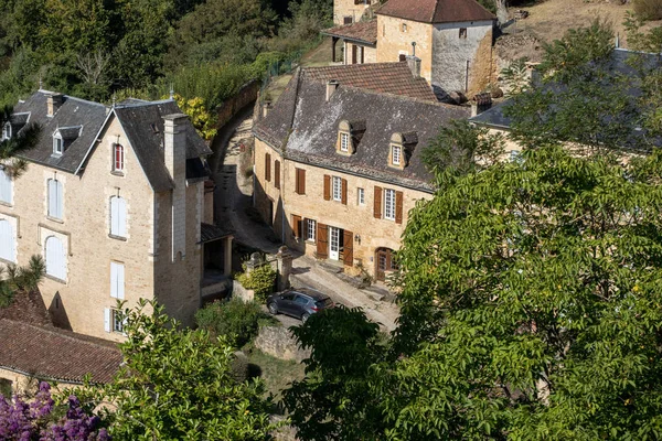 Pueblo Medieval Beynac Cazenac Departamento Dordogne Francia — Foto de Stock