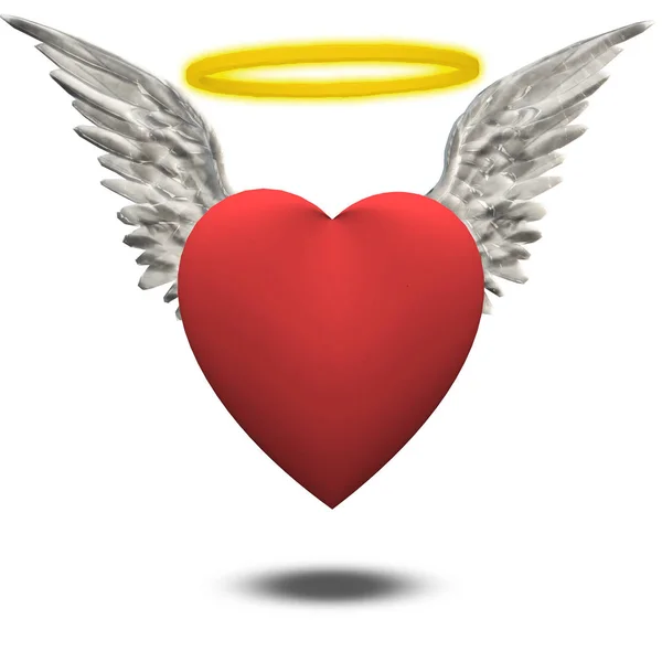 Angellic Innocent Heart — Stock Photo, Image
