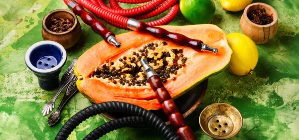 Hookah Oriental Con Aroma Fruta Para Relajarse Shisha Hookah — Foto de Stock