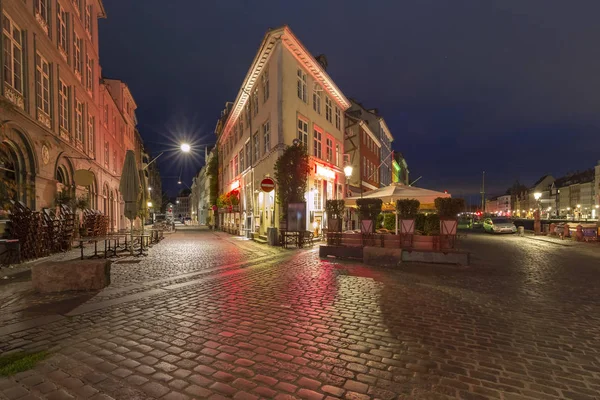 Nyhavn Gamla Stan Köpenhamn Danmarks Huvudstad — Stockfoto