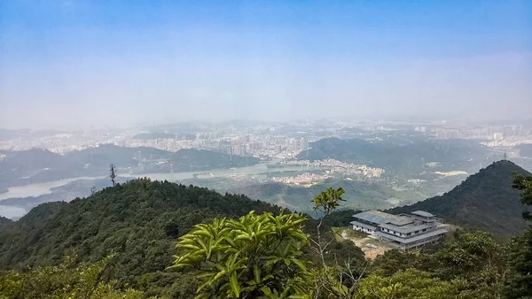 Uitzicht Vanaf Berg Macau Shenzhen — Stockfoto