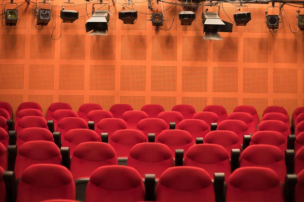 Lights Rows Seats Cinema Hall — Stock Photo, Image