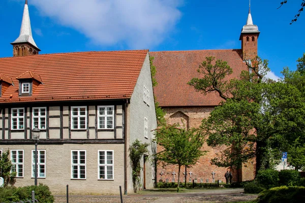 Detalles Del Antiguo Monasterio Ribnitz Dammgarten — Foto de Stock