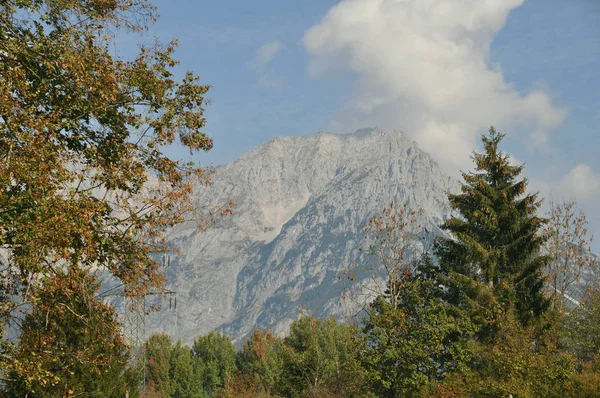 Vista Panorámica Del Majestuoso Paisaje Los Alpes — Foto de Stock