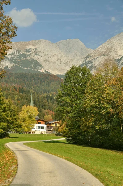 Vista Panorâmica Bela Paisagem Alpes — Fotografia de Stock