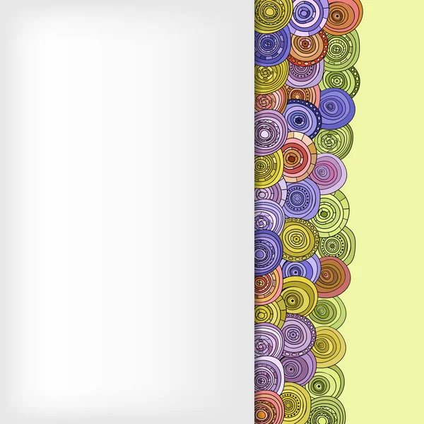Abstract Vintage Colored Circles Card — Stock Photo, Image