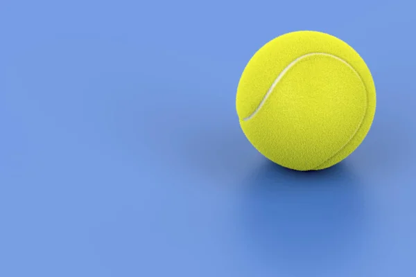 Pelota Tenis Cancha Azul Ilustración —  Fotos de Stock