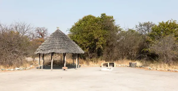 博茨瓦纳的私人营地 性质上是孤立无援的 — 图库照片