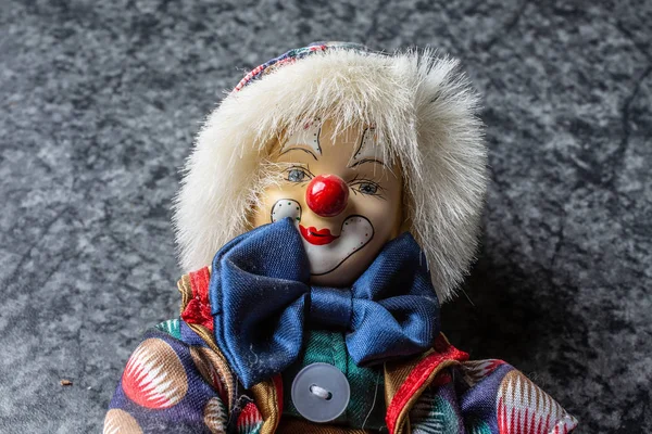 Clown Colorato Come Una Bambola — Foto Stock