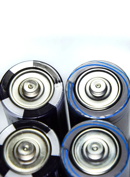 Lúgos Akkumulátorok Energiaforrás Hordozható Technológiához Aaa Akkumulátorok — Stock Fotó