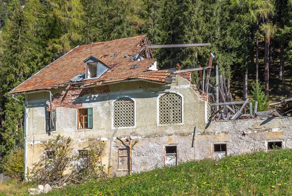 Lugar Perdido Ruína Edifício Prags Tirol Sul — Fotografia de Stock