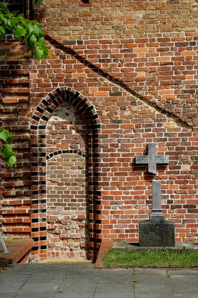 Detalles Del Antiguo Monasterio Ribnitz Dammgarten —  Fotos de Stock
