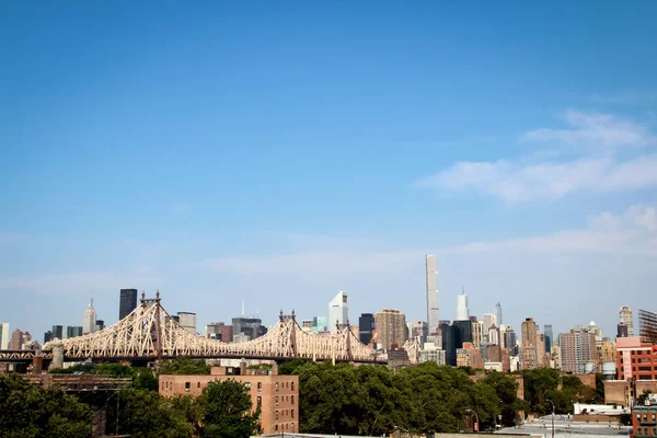 Vue Manhattan Depuis Queens — Photo