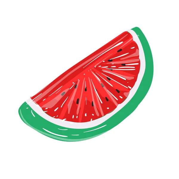 Heller Aufblasbarer Ring Auf Weißem Hintergrund Sommerferien Wassermelone Schwimmt Matratze — Stockfoto