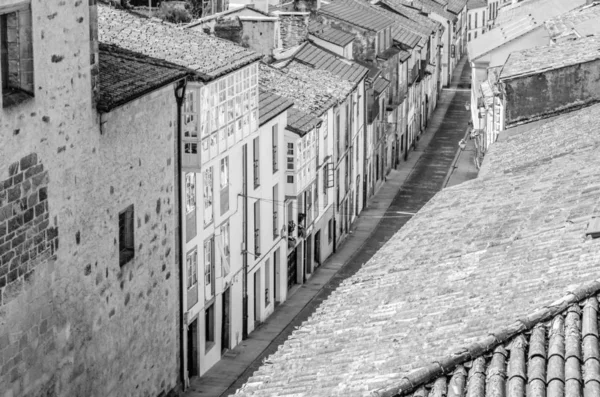 Arkitekturen Santiago Compostela Norra Spanien Svartvit Bild — Stockfoto