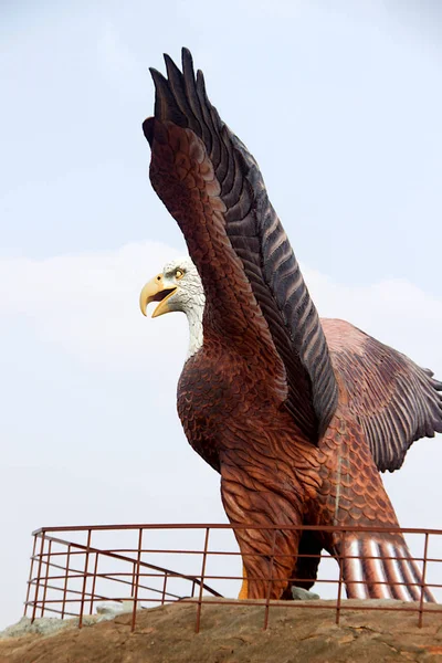 Estátua Jatayu Sobre Pedra Parque Temático Jatayu Lepakshi Andhra Pradesh — Fotografia de Stock