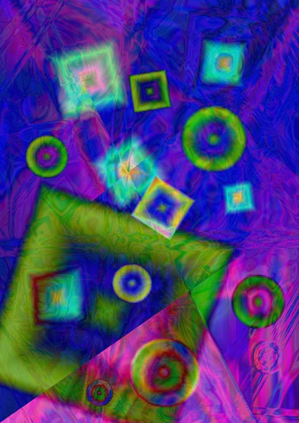Богато Окрашенный Абстрактный Фон Игра Цветов — стоковое фото