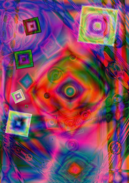 Богато Окрашенный Абстрактный Фон Игра Цветов — стоковое фото