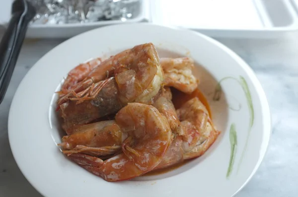 Stir Fried Sea Crab Dengan Saus Bubuk Kari Santan Dan — Stok Foto