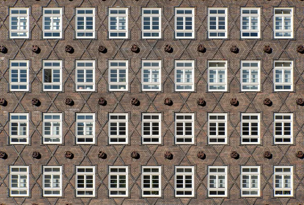 Fachada Uma Casa Histórica Hamburgo Alemanha — Fotografia de Stock